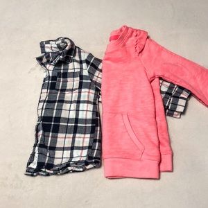 Girls Set of 2 Long Sleeve Tops - 2T